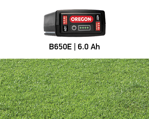 Vida útil da bateria para o LM300 alimentado por bateria B650E 6.0 Ah de 40 volts